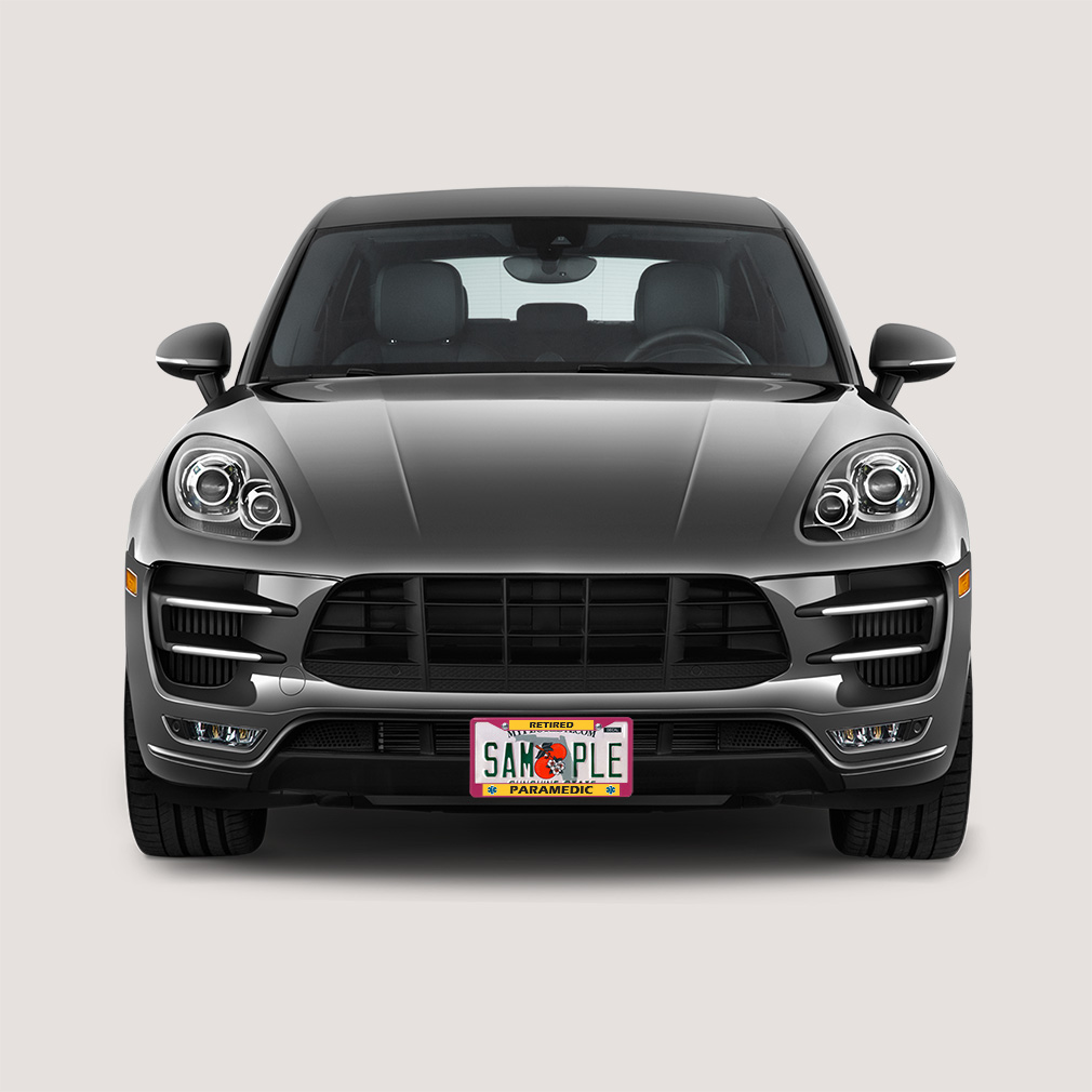 License Plate Frame Vinyl Insert Retired Paramedic Medical Symbol Profession - Imagen 8 de 14