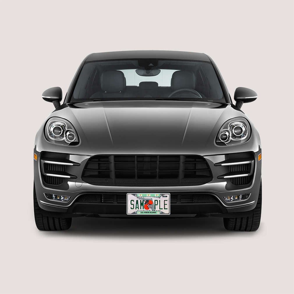 Metal License Plate Frame Vinyl Insert U.S. Virgin Islands Flag Places & Travel - Imagen 14 de 14